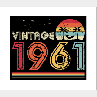 Vintage 1961 Limited Edition 60th Birthday Gift 60 Years Old Posters and Art